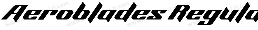 Aeroblades Regular字体转换